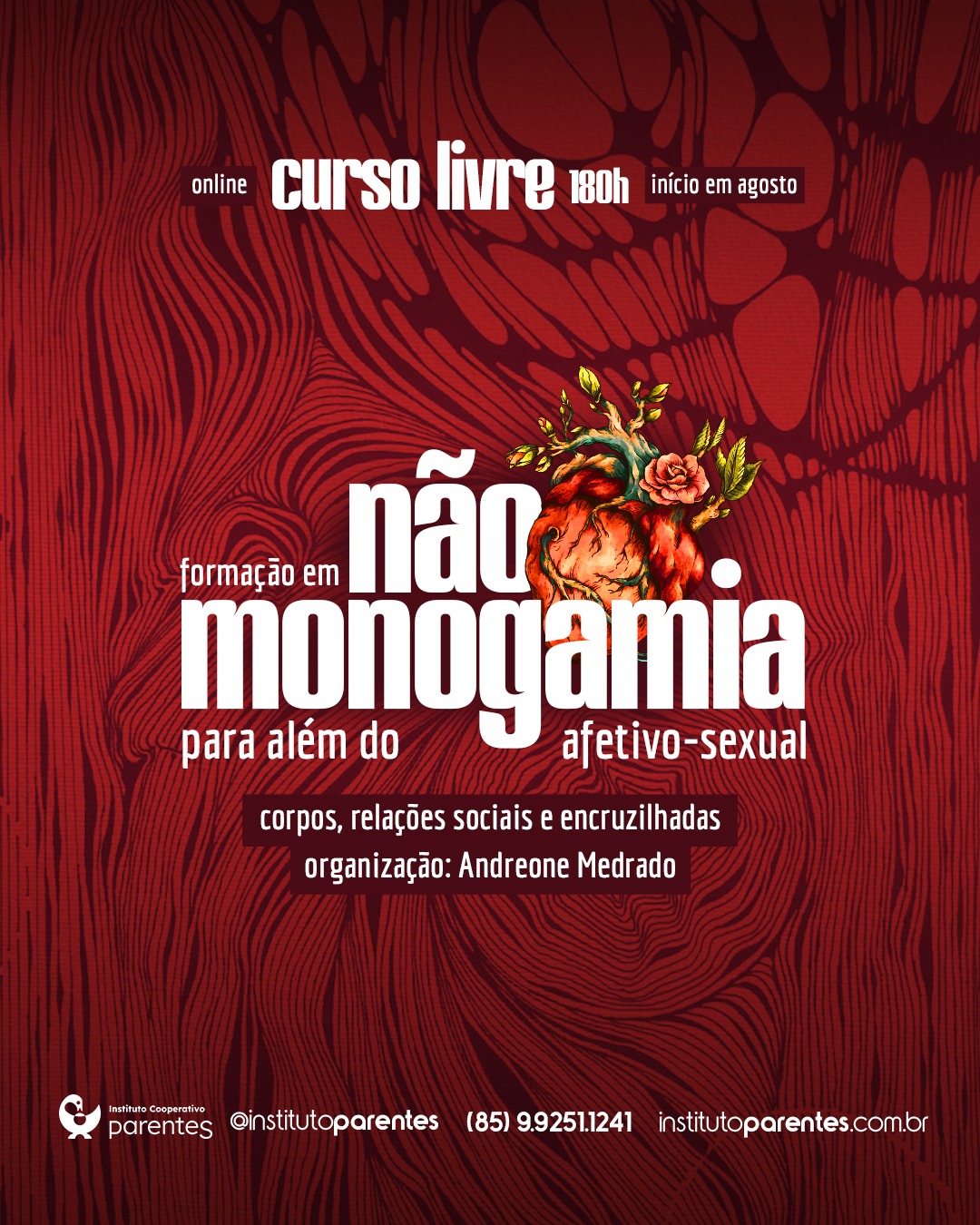 Arte de divulgação: Não-Monogamia para além do afetivo-sexual