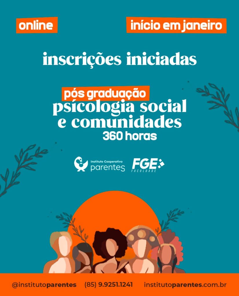 Arte de divulgação: Psicologia Social e Comunidades III