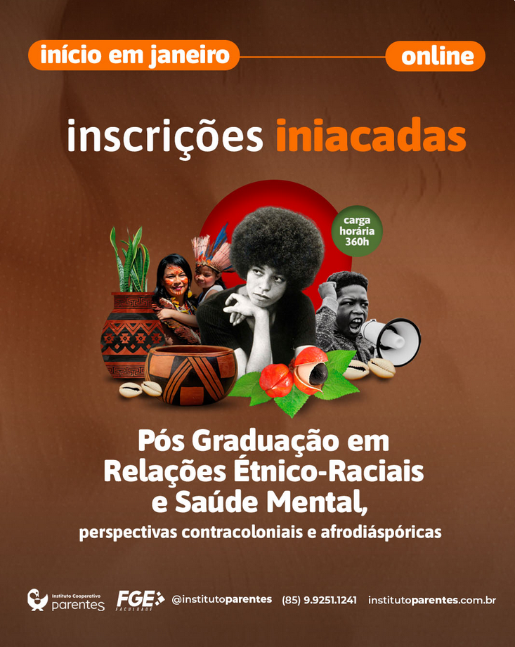Arte de divulgação: Relações Étnico-Raciais e Saúde Mental II