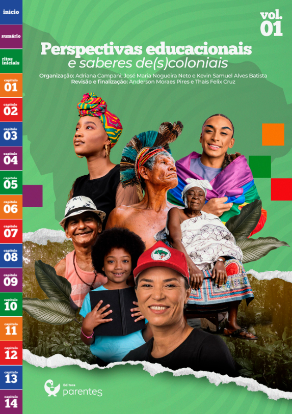 Capa do volume 1: Perspectivas educacionais e saberes de(s)coloniais