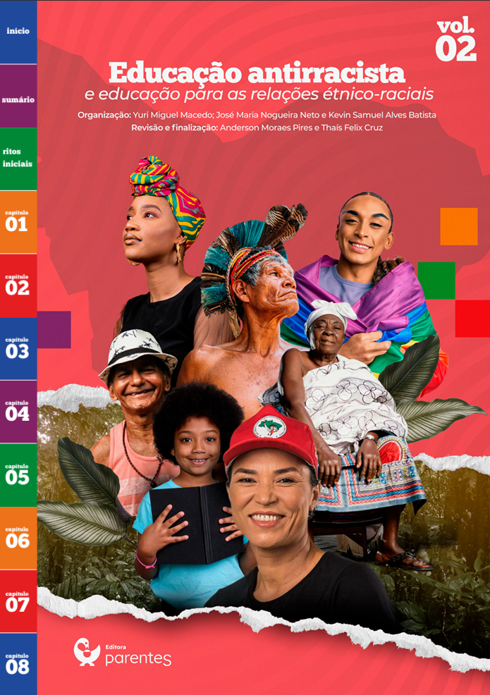 Capa do volume 2: Educação antirracista e educação para as relações étnico-raciais