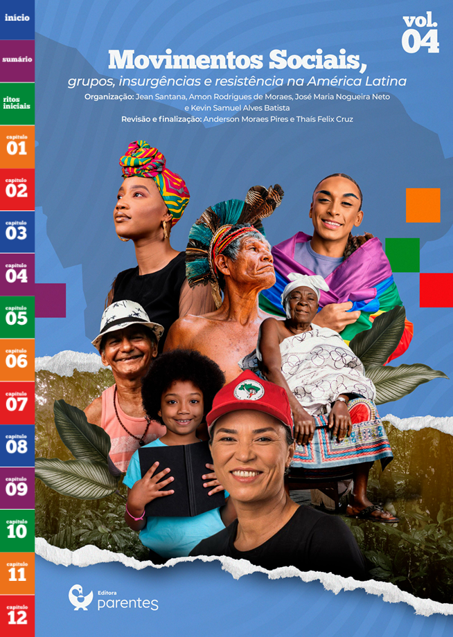 Capa do volume 4: Movimentos sociais, grupos, insurgências e resistência na América Latina
