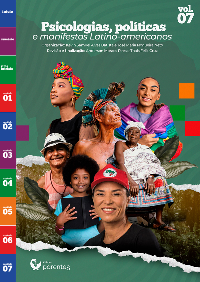 Capa do volume 7: Psicologias, políticas e manifestos latino-americanos